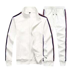 เสื้อวอร์มผู้ชายแขนยาวแบบ2ชิ้นสำหรับเล่นกีฬาระบายอากาศได้ให้ความอบอุ่นซับเหงื่อได้สำหรับฟิตเนสวิ่งจ๊อกกิ้งจาก BD - Product Image 1