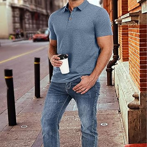 Polos de algodón Premium para hombre, nueva tendencia a la moda, polos de tela de punto personalizados de talla grande, polos para hombre - Product Image 4