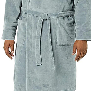 Nouvelle collection 2026 – Peignoirs en velours, vente directe usine, col en V personnalisé, broderie unisexe - Product Image 6