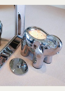 Portavelas de aluminio con forma de elefante para decoración del hogar y uso navideño, diseño duradero ecológico hecho a mano - Product Image 6