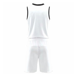 Tenues de basket-ball respirantes de haute qualité, confortables, couleur semi-personnalisée, nom de l'équipe, 100% polyester, antibactérien, séchage rapide - Product Image 2