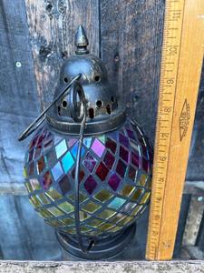 Porte-bougie en verre mosaïque marocain fait à la main, design tendance, mosaïque de coquillages pour la décoration de la maison, lanterne de Noël - Product Image 2