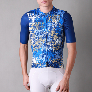 Ensemble de maillot de cyclisme à manches courtes respirant de haute qualité personnalisable, 100% polyester, vêtements de route pour vélo - Product Image 5