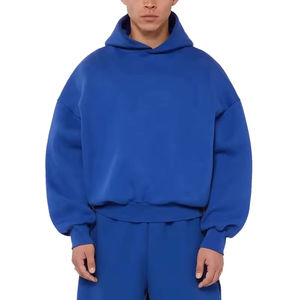 Zohan Creations poids lourd 100% coton à capuche personnalisé goutte épaule surdimensionné Streetwear Boxy recadrée OEM ODM sweats à capuche hommes sweat à capuche - Product Image 1