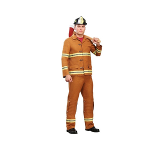 Vente en gros de costumes de pompier Meta Aramid IIIA à 4 couches, coque uniforme marron à bas prix - Product Image 4