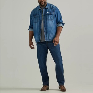 Jeans Boot Cut Homme Grande Taille Personnalisés 100% Coton Écologique Taille Moyenne Délavé Clair Prêts pour le Quotidien, les Tenues Décontractées, Formelles, de Bureau et de Fête – Vente en Gros - Product Image 6