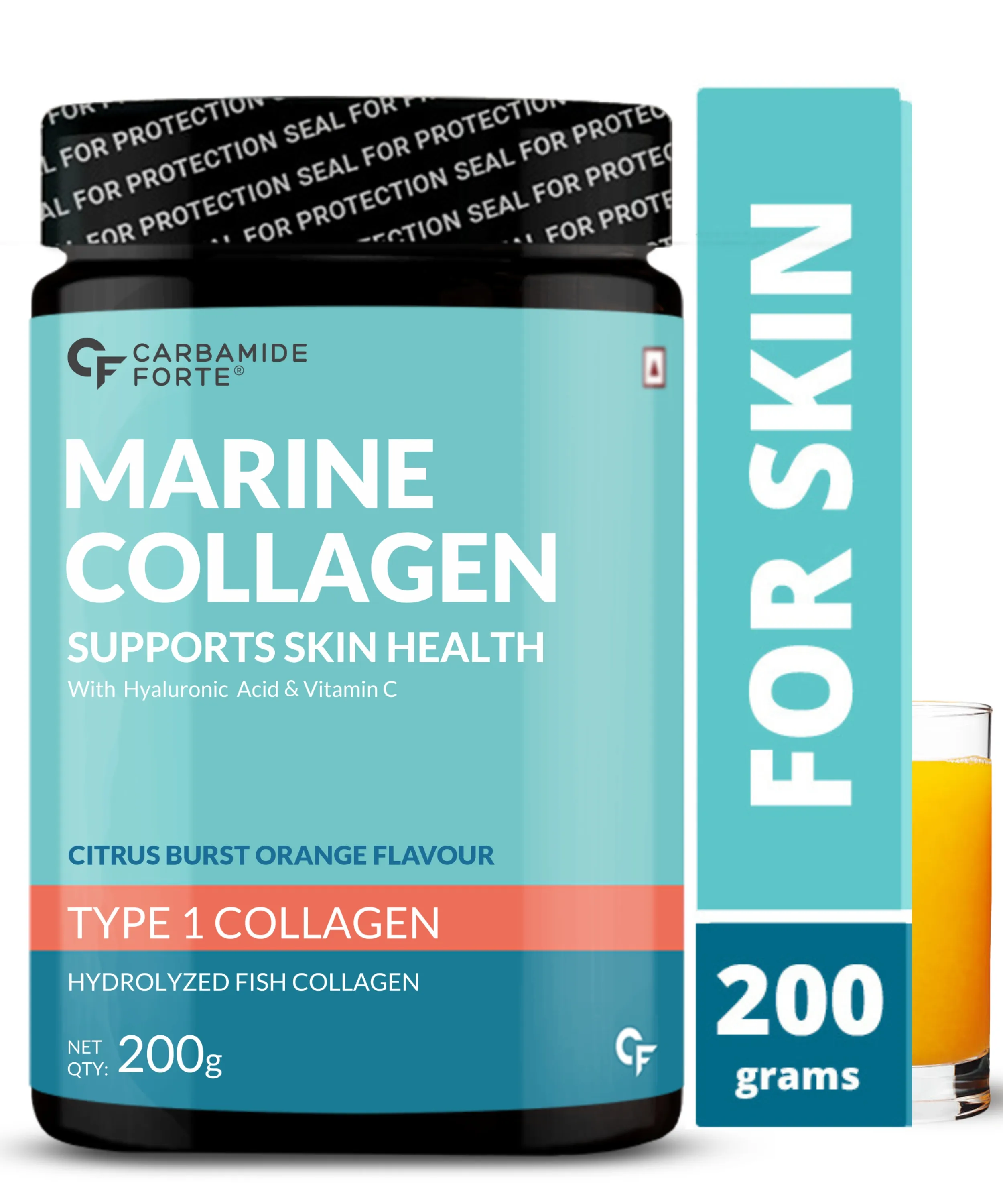 Hydrolyzed Marine Collagen Powder Type 1 Bone & Joint Support with Hyaluronic Acid & Vitamin C