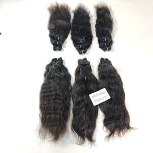 Extensiones de cabello humano indio sin procesar de color brillante natural al por mayor - Product Image 1