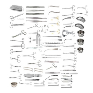 Personalizado 77-PCS Ortopédico Veterinario Animal Alemán Acero Inoxidable Cirugía Instrumentos Set General Clínica Cirugía Uso - Product Image 1