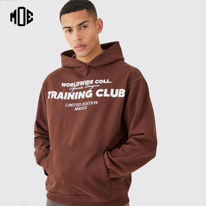 Sweat-shirt en molleton 100% coton de qualité supérieure, coupe ample, 380/410 GSM, respirant, imprimé sur mesure, fermeture éclair sans cordon, lavage à l'acide, hiver - Product Image 1