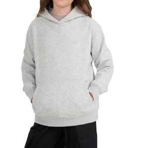 Sweat à capuche imprimé en tricot pour filles, respirant, séchage rapide, polaire doux, haut de sport, logo personnalisé, 100% coton - Product Image 2