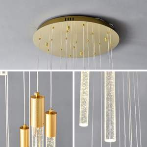 Techos Candelabros Extra Grandes 18 Luces Oro Moderno Cristal Lámparas Regulable Lámpara Colgante - Product Image 3
