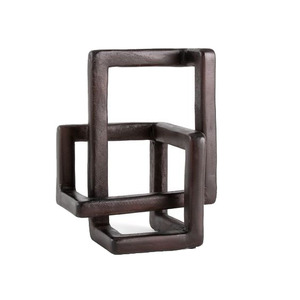 Hot Arrival 2026 Aluminium Decorative Sculpture Silver Color Good Quality Hot Selling <b>Metal</b> Showcase for Living Room Decoration - Product Image 3