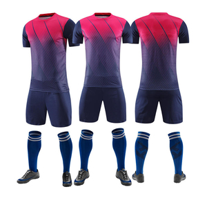 Combinaison de football respirante à séchage rapide de haute qualité pour adultes uniformes de football à manches courtes de couleur unie - Product Image 5