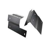 Supports de montage triangulaires en aluminium sur mesure, support de fixation en tôle avec finition noire, résistant à la rouille et durable