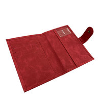 Porta pasaporte de cuero PU con logotipo personalizado para regalo de viaje de lujo