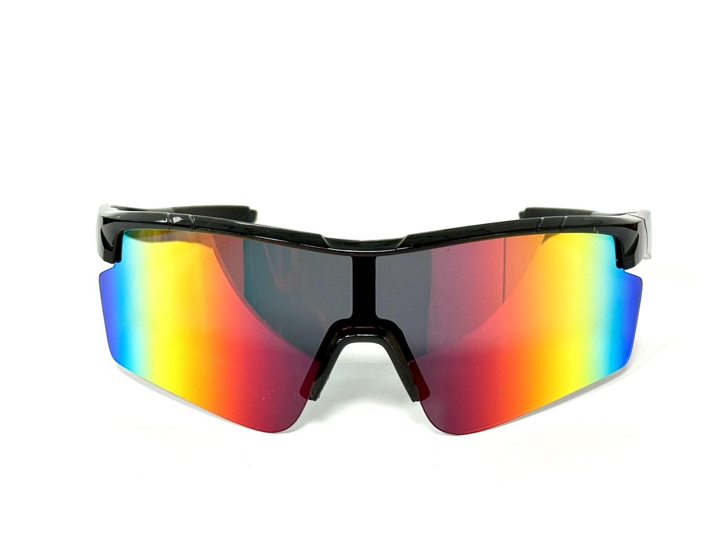 New Fashion UV400 Sports Sunglasses for Men and Women Outdoor Cycling Eyewear with Mirror Coating Lens