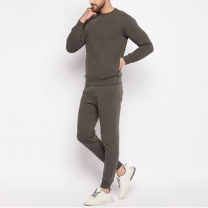 Conjunto Deportivo de Invierno para Hombre, Sudadera con Capucha y Pantalones, Secado Rápido, Color Sólido, Logotipo Impreso, Nuevo Modelo 2025, OEM Disponible - Product Image 3