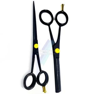 Meilleure vente de nouveaux ciseaux de coiffeur noirs en acier inoxydable de haute qualité avec logo personnalisé et ciseaux de coiffeur - Product Image 4