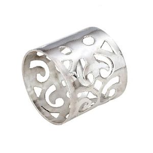 Anneaux de serviette en laiton plaqué or vintage de qualité supérieure décor de table porte-serviettes élégants à un prix abordable pour la salle à manger - Product Image 3