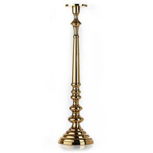 Bougeoir artisanal en or avec courbes et finitions élégantes Bougeoir en or Une pièce de déclaration pour toutes les occasions - Product Image 3