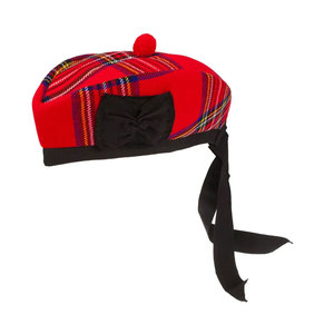 การออกแบบที่ดีที่สุดหมวก glengarry หรูหราพร้อมริบบิ้นผ้าซาตินและตราโลโก้ที่กำหนดเองได้ - Product Image 1