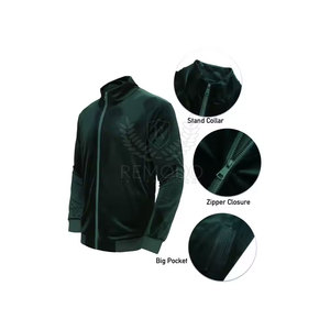 Men Slim Fit Velvet <b>Tracksuit</b> Hoodie and Jogger Set OEM Wholesale Factory Velvet <b>Tracksuit</b> - Product Image 3