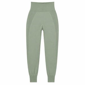 Pantalones jogger de satén de cintura alta para mujer, con cordón elástico en la cintura, corte ajustado, tacto de seda, estilo athleisure, casual, para estar en casa o para la calle - Product Image 3