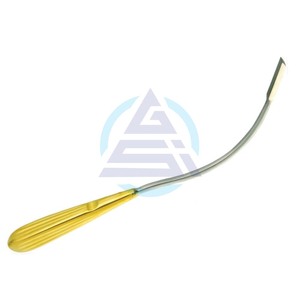 PUNTA DE 7MM, DISECTOR FRONTOGLABELLAR, 10 1/2 "(26,5 CM), Instrumentos de estiramiento facial en forma de S Herramienta quirúrgica de levantamiento de cejas - Product Image 1