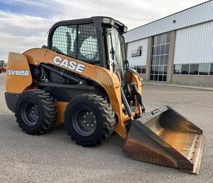 Used Case Loader Model SV185B Skid Steer Loader with Sweeper Attachment Bucket in Good Condition for Sale - Product Image 6