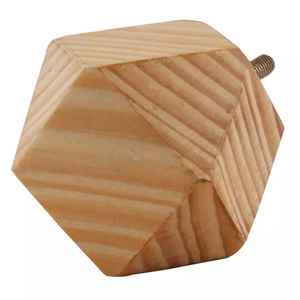 Boutons en bois de qualité supérieure faits à la main, style d'amour, design moderne pour armoires et tiroirs, polis et étanches en vrac - Product Image 4