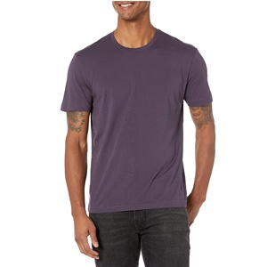 Camiseta de Algodón 100% para Hombre, Corte Regular, Dobladillo Curvo Largo, Ajuste Musculoso y Delgado, Camiseta Deportiva para Gimnasio - Product Image 1