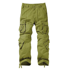 Pantalons pour hommes Pantalons cargo décontractés Pantalons évasés en coton délavés à fermeture éclair - Product Image 6
