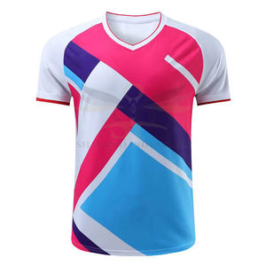 เสื้อกีฬาผ้าโพลีเอสเตอร์100% พิมพ์ลายโลโก้ได้ตามต้องการ - Product Image 1