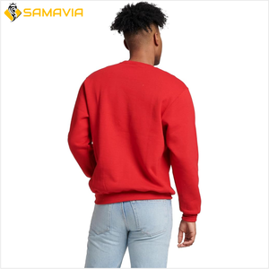 Softstyle Unisex cuello redondo sudadera pulóver invierno Streetwear básico algodón mezclado polar bordado OEM fabricante hombres - Product Image 4