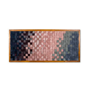 Décoration murale en mosaïque de bois Fireweed Accent unique pour la maison ou le bureau - Product Image 2