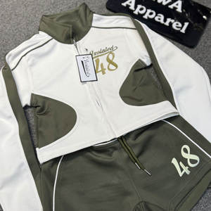 Vente en gros ensemble chemise à manches longues respirante et short décontracté ensemble deux pièces chemise à manches longues et short pour femmes mode d'été - Product Image 1