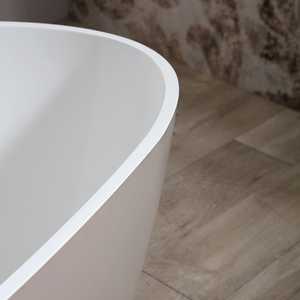 Free-standing Beige Marble Resin Rome Bathtub Premium Quality <b>Tubs</b> - Product Image 4