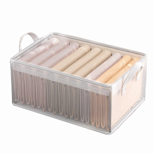 Casa armadio abbigliamento scatola portaoggetti salvaspazio PVC Organizer cesti per vestiti trapunte coperte <span class=keywords><strong>giocattoli</strong></span> - Product Image 1