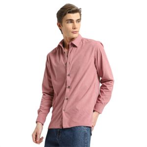 Camisa de pana ajustada para hombre Aspecto a medida con tela Premium para un estilo nítido y cómodo - Product Image 2