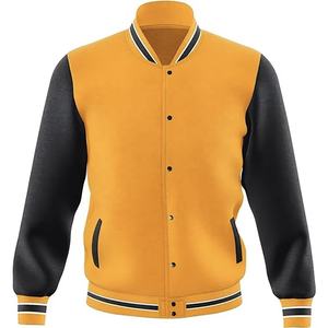 Chaquetas Varsity Personalizadas al por Mayor para Hombre, Chaqueta Deportiva de Forro Polar para Hombre, Diseño y Color Personalizados, Transpirable - Product Image 1