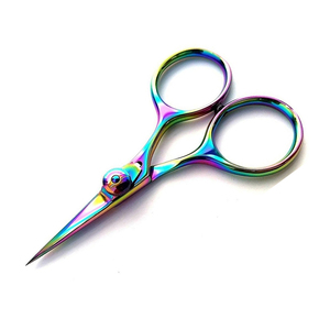 Ciseaux de montage de mouches faits à la main en acier inoxydable enduit de couleur titane de qualité supérieure ciseaux de rasoir de qualité supérieure vis réglable - Product Image 2