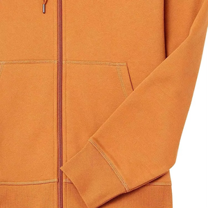 Sweat à capuche zippé pour homme, écologique, 100% coton, hiver, logo personnalisé, uni, teinture unie, tissu durable, vente en gros, OEM - Product Image 5