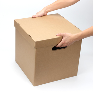 איכות ויניל עבה קרטון באיכות גבוהה עם ידיות ומכסה נשלף עבור תיבת שיא ויניל - Product Image 3