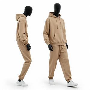 2025 vente en gros usine Logo personnalisé Top qualité survêtements plaine vierge 2 pièces survêtement lourd pour hommes - Product Image 4