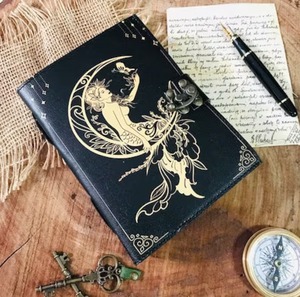 Customizable Vintage Handmade <b>Leather</b> A5/A4 Spell <b>Book</b> Journal Spiral <b>Bound</b> Organizer Lock Clasp Personal Diary Use Boxed Gifts - Product Image 4