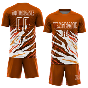 ชุดเสื้อทีมฟุตบอลสำหรับผู้ชายและผู้หญิงชุดเสื้อฟุตบอลแบบสั่งทำชุดเสื้อเจอร์ซีย์แห้งเร็วระบายอากาศได้ดี - Product Image 1