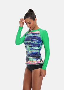 Custom Printed <b>Women</b> <b>Rash</b> <b>Guard</b> OEM Sublimation Gym Fitness Compression Sportswear Spandex Polyester <b>Women</b> <b>Rash</b> <b>Guard</b> - Product Image 3