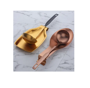 Soporte de latón para cuchara de sopa, utensilios de cocina, utensilio de cocina, herramienta de cocina, soporte de 2 cucharas, espejo pulido de alta calidad - Product Image 3