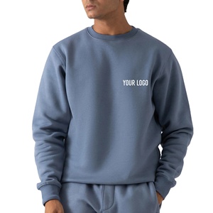 เสื้อสเวตเชิ้ตผู้ชายคอโอ ไซส์ใหญ่ สไตล์ลำลอง สตรีทแวร์ สำหรับฤดูหนาว ผลิตตามสั่ง ขายส่ง ผ้าฝ้าย 100% รับสกรีนโลโก้ตามแบบ - Product Image 1